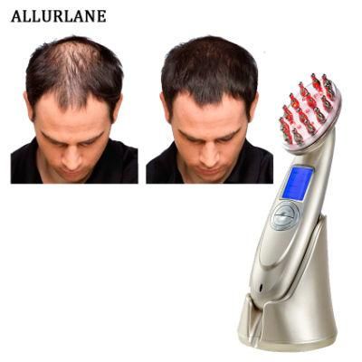 Allurlane Multifunctional Laser Scalp Massage Machine RF EMS Hair Brush Hair Regrowth Comb