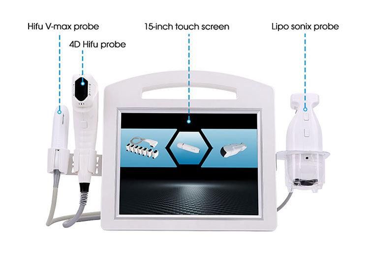 3 in 1 4D Hifu Lipo Sonix Hifu V-Max Body Slimming Skin Tightening Machine