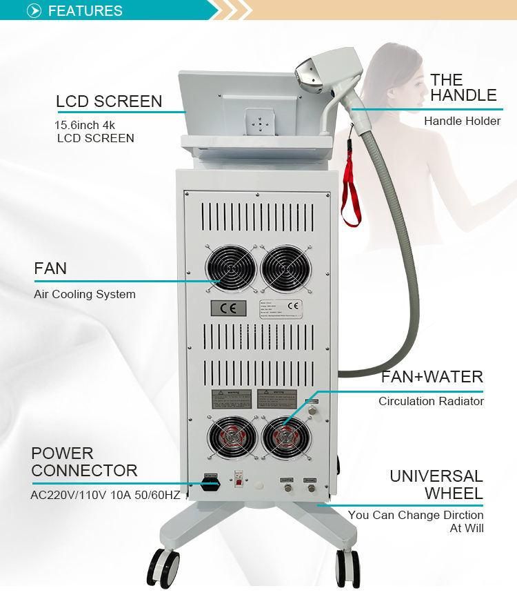 2022 Newest 1000W1200W1600W Soprano Ice Platinum Titanium Laser Soprano XL/755 808 1064nm Diode Laser Machine Price