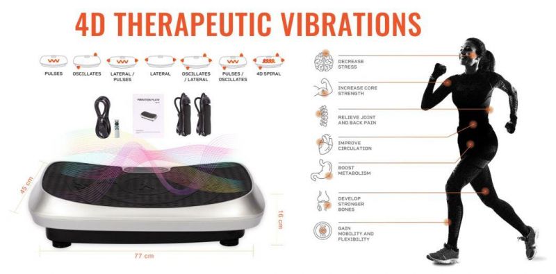 4D Therapeutic Vibration Plate Weight Loss Fat Burning Shaker