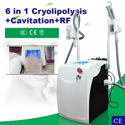 Portable 6 in 1 Cryolipolysis Freeze Fat Slimming Coolsculption Machine