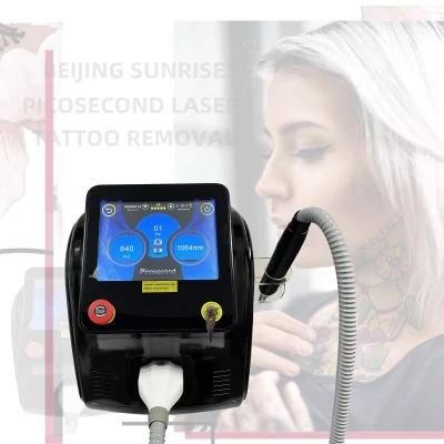 Picosecond Machine Q Switched ND YAG Laser Portable1064nm 532nm 1320nm Pico Carbon Laser Peeling Tattoo Removal