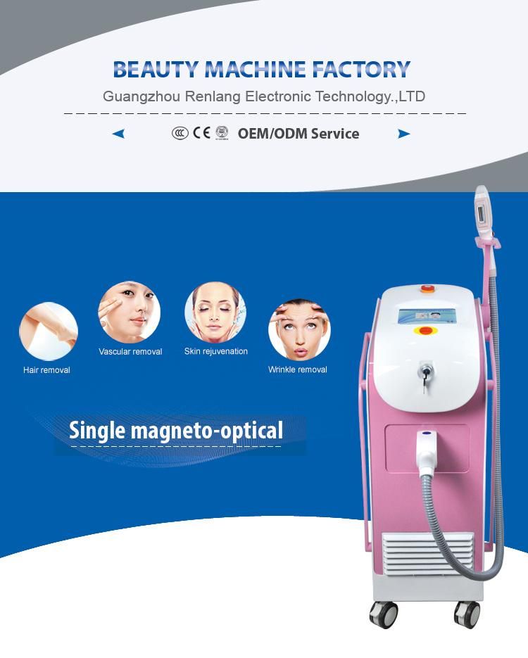 Vertical Style Magneto-Optical Elight IPL Hair Removal IPL Opt Shr Beauty Equipment
