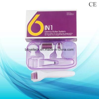 6 in 1 Dermaroller Kit Use for Face, Eyes and Body Care Derma Roller