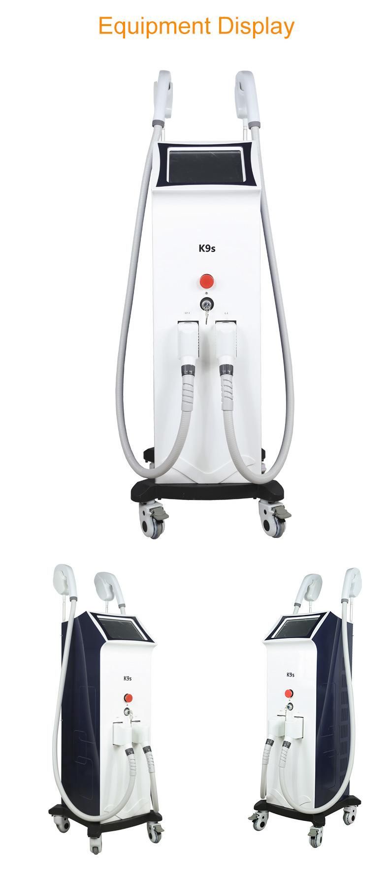 Hot Selling Double Handles IPL Laser Hair Removal Machine Opt Super Hair Removal IPL Opt Multifunction