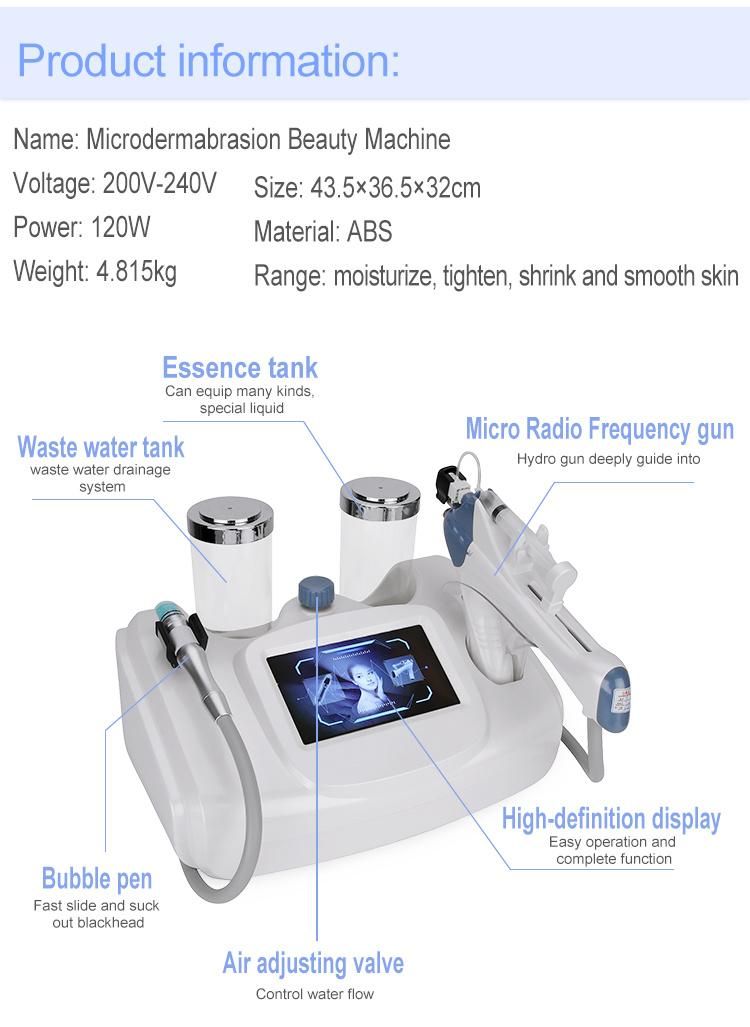 Portable 2 in 1 Hydro Dermabrasion Mesogun Facial Machine