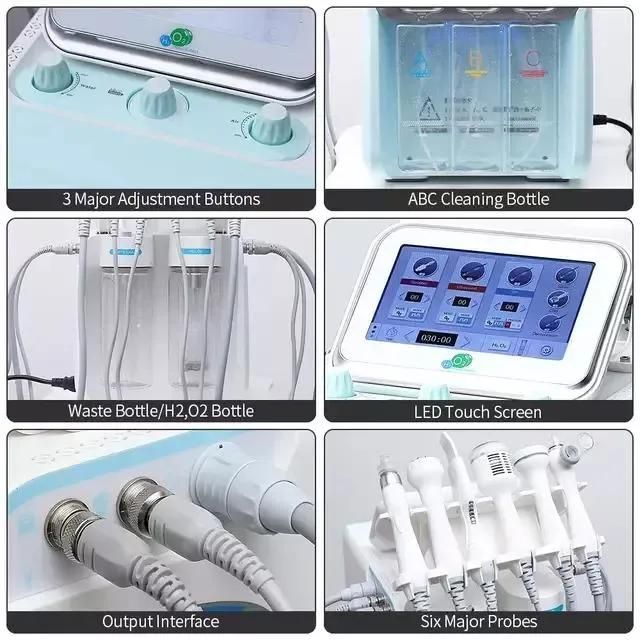 Portable Oxygen Facial Machine Moisturizing Ultrasonic Korean Skin Care Vacuum Device