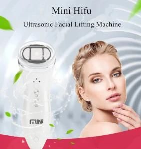 2017 Hot Sale Mini Hifu RF Antiaging Skin Lifting Facial Care Machine Home Use Skin Rejuvenation Device