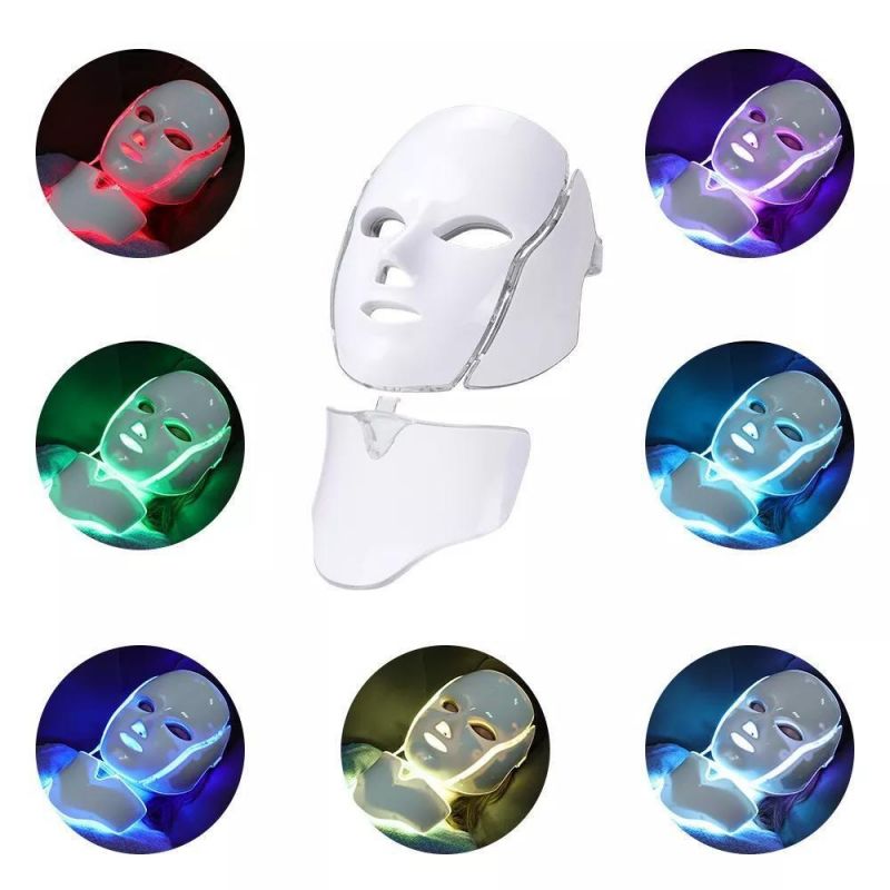 Manufacturer Wholesale 7 Color LED Photon Light Therapy Mask Home