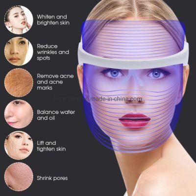 Sc892 Facial Beauty Mask 7 Color LED Photon Therapy Mask