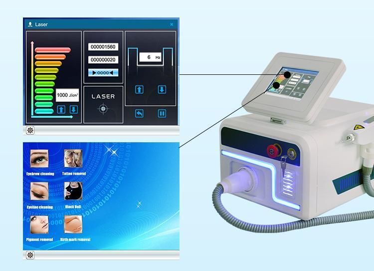 1064nm 532nm 1320nm Q Switched ND YAG Laser Removal Carbon Peeling