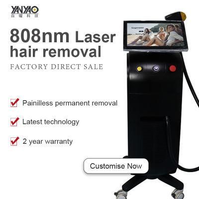 755 808 1064nm High Power Laser Hair Removal Machine 1200W Diode Laser