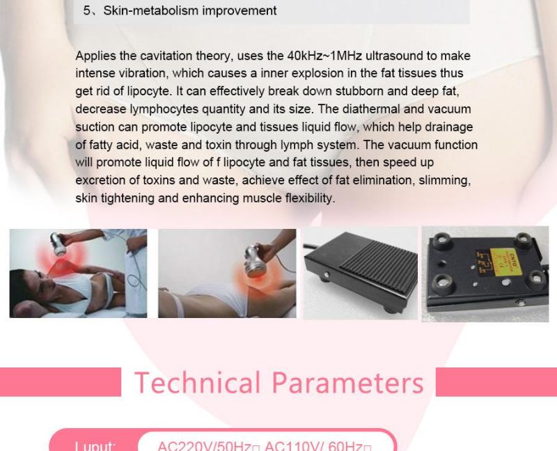 Portable Ultrasonic Beauty Slimming Machine (GS8.0)