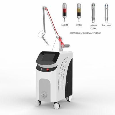 Salon Use Triple Wavelength Picosecond Laser Tattoo Removal Machine Pico Laser Tattoo Freckles Removal