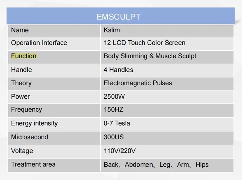 Factory Price Body Slimming&EMS Muscle Building Stimulator for Beauty Salons and Clinics