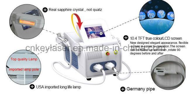 Keylaser Portable IPL / Elight/ Shr Hair Removal Machine Tattoo Removal