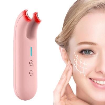 Skin Care 5 in 1 Multi Functional Facial Beauty Instrument RF EMS Face Lifting Tightening Massager Device with 3 Light Modes