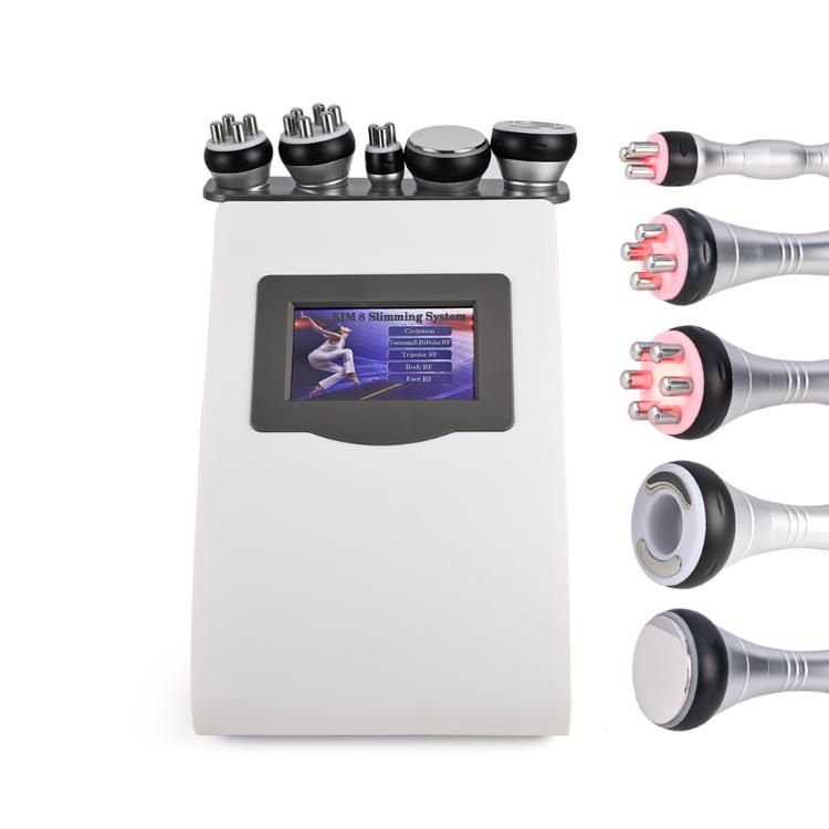 Factory Price Customized Adjustable Intensity Vacuum RF Body Slimming Cavitation RF Beauty Machine