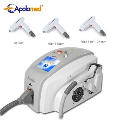 Portable Diode Laser Hair Removal Machine for Permanent Hair Removal