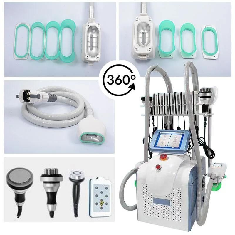 Desktop 7 in 1 Multi-Tech 360 Angle Surrounding Cryolipolysis Frozen Slimming Machine Mslcy33