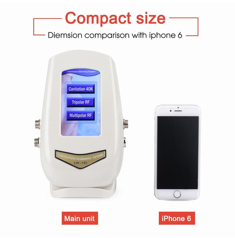 Portable 40K Cavitation RF Body Shaping Wrinkle Removal Machine