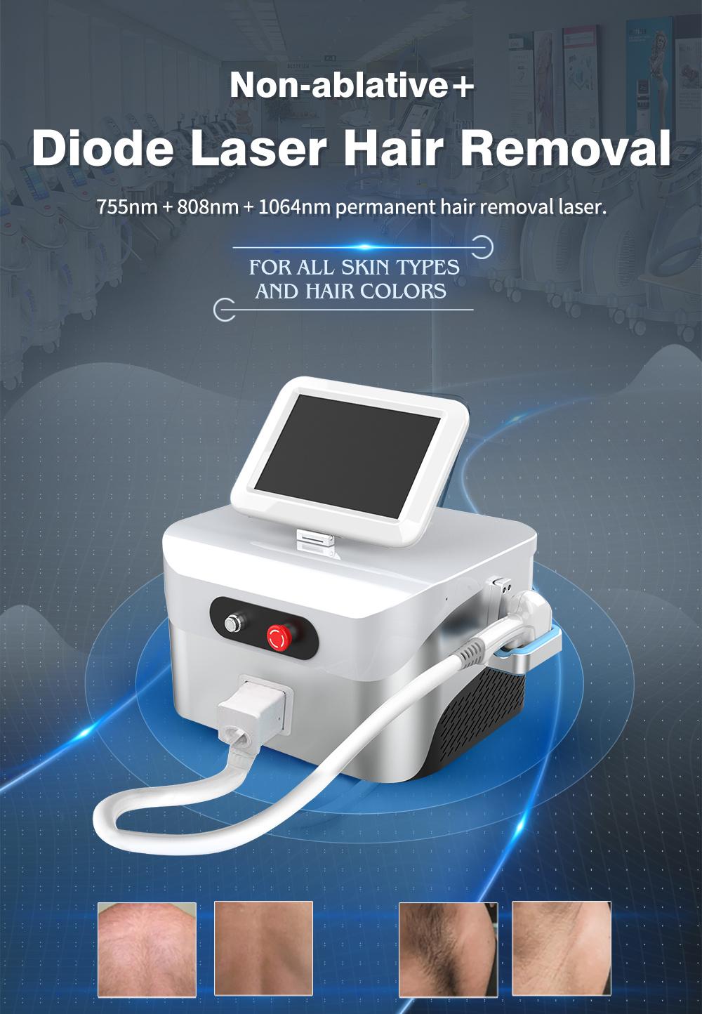Diode Laser Shr IPL Hair Removal Machine Portable Hair Removal Machine for All Skin Types
