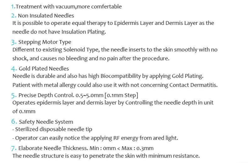 Fractional Microneedling Skin Care RF Machine for Medical Equipment Acne Scar Stretch Marks Removal