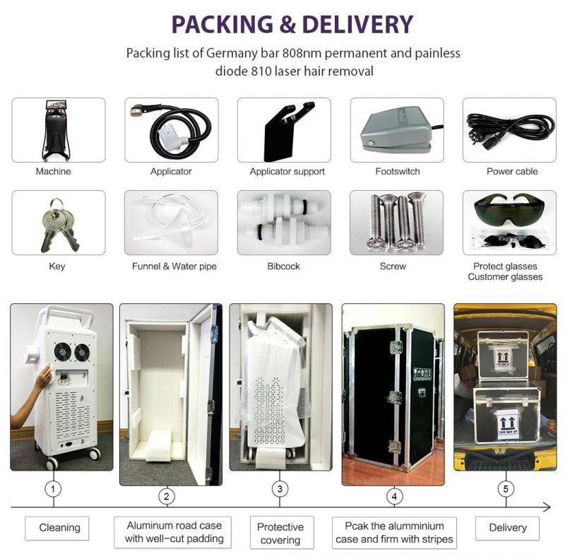 Permanent Alexandrite Micro Channel Soprano Ice Depilation Electrolysis Epilator Diode Laser 755 808