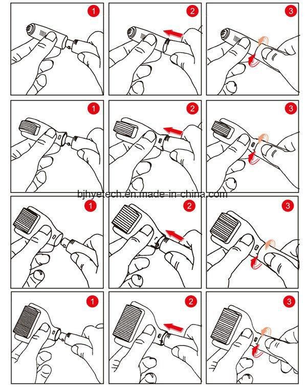 6 in 1 Dermaroller Kit Use for Face, Eyes and Body Care Derma Roller