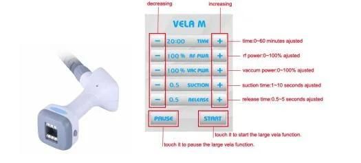 New Product Vacuum RF Rolling Vela Shape Cellulite Roller Massage Fat Removal Massage Slimming Machine