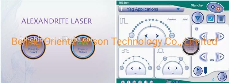 Alexandrite Laser Korea and ND YAG Laser Two in One Alexandrite Laser Hair Removal Machine