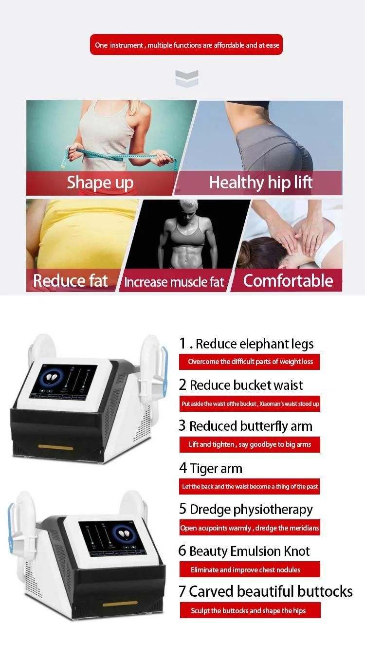 Sincoheren Portable EMS Build Muscle Body Slim Sculpting Body Shaping Slimming Muscle Stimulation Machine Emslim RF Neo 4 Handles