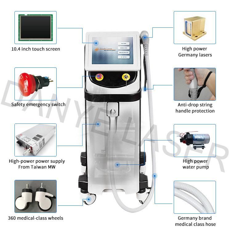 Skin Rejuvenation 808nm Hair Removal Permanently Diode Laser Handpiece Repair Machine