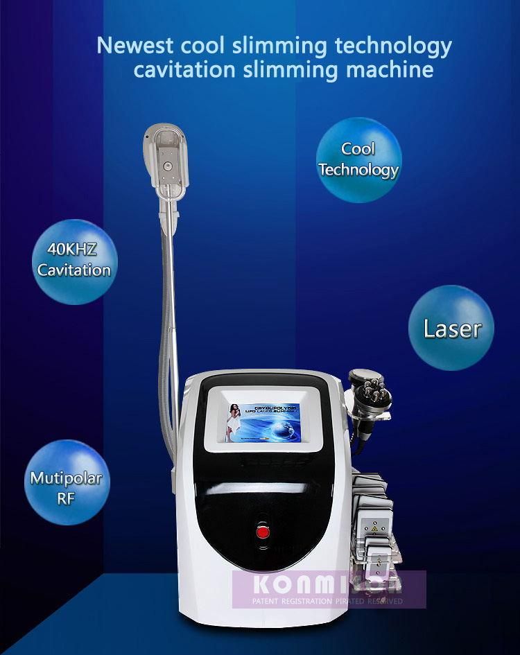 Body Fat Freezing Cavitation RF Slimming Cryo Lipo Machine