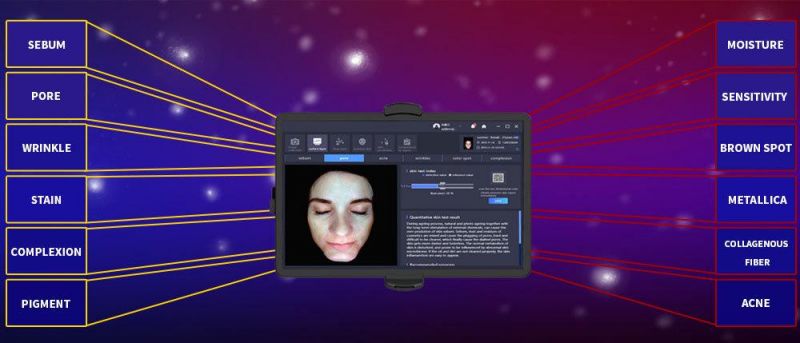 Magic Mirror Skin Analyzer Machine Skin Tester Facial Skin Camera Analyzer CE Approval