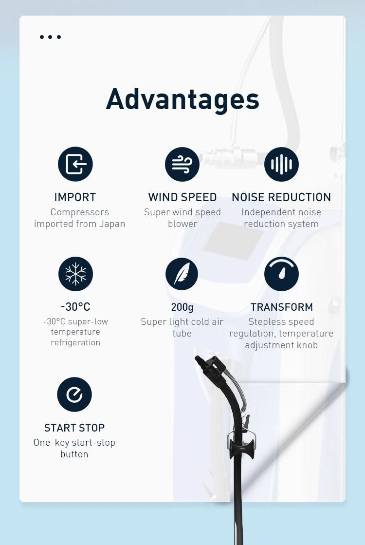 Skin Cooler Reduce Pain Cryo Air Cooling