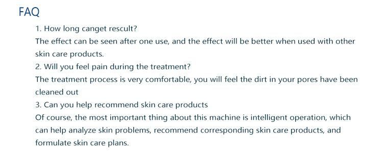 Hydrafacial Skin Analysis Skin Cleansing Hydro Machine
