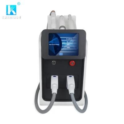 Permanent IPL Hair Removal Machine with RF Skin Rejuvenation Q-Switched ND: YAG Laser Tattoo Removal Machine
