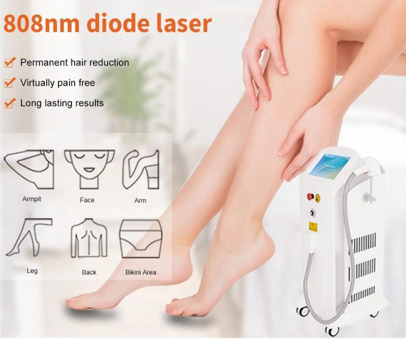 Diode Laser 808nm Perfect Cooling System Semi Conductor Cooling Alexandrite Laser Hair Removal Machine