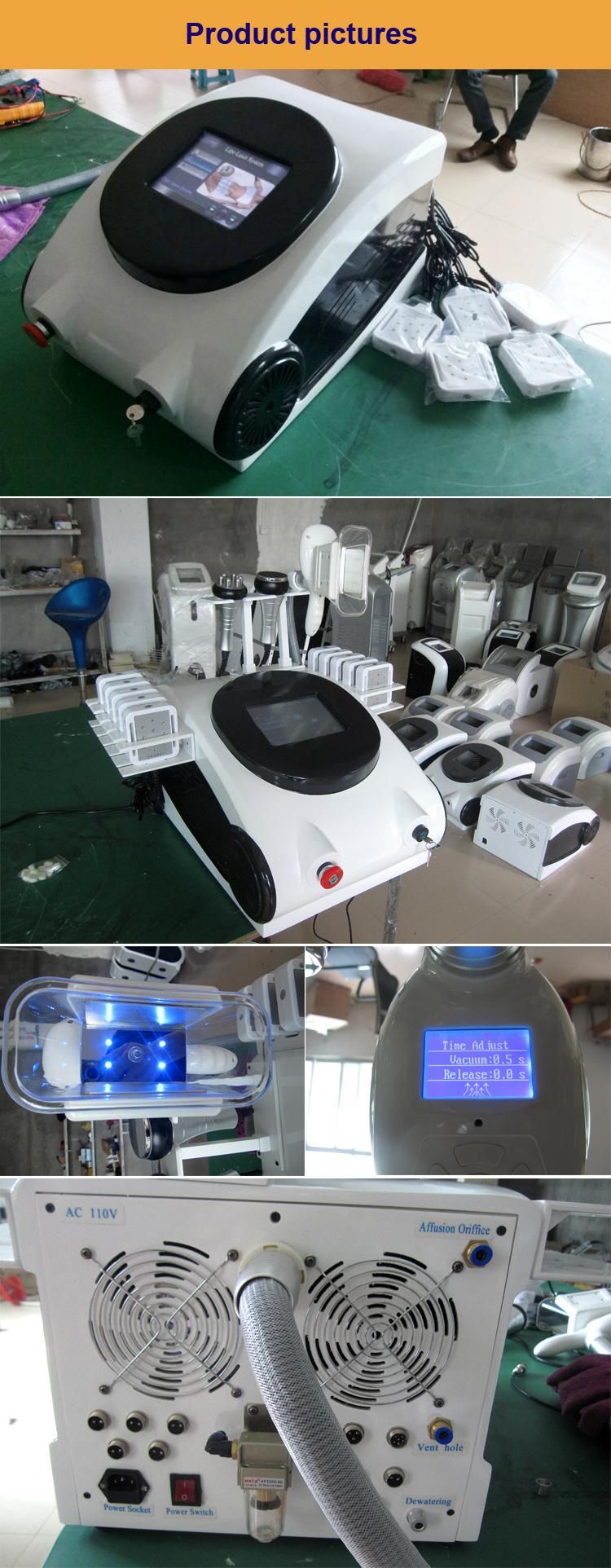 Multifuntional Cryolipolysis Lipolaser Cavitation RF Body Shape Slimming Beauty Machine