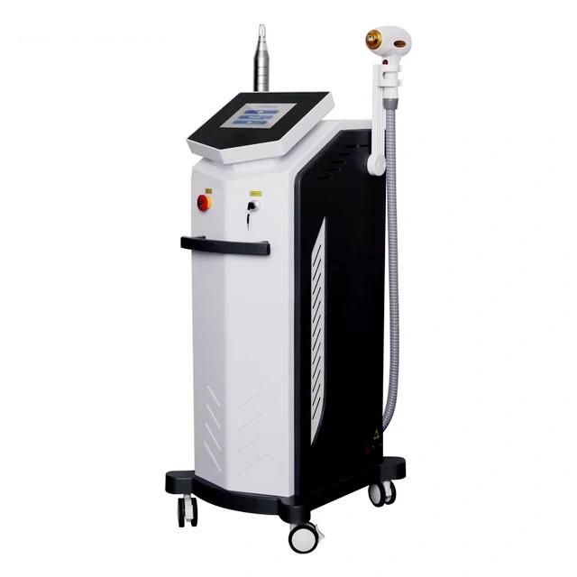 2in1 Diode Laser 1064nm 755nm 808nm Diode Laser Hair Removal ND YAG Laser Tattoo Machine