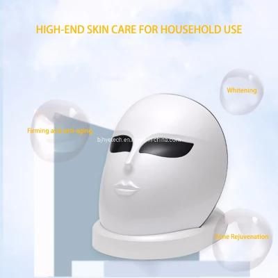 Best Selling Home Use Wireless Face Beauty Care Phototherapy Equipment 7 Colors LED Light Therapy 1200 Beads