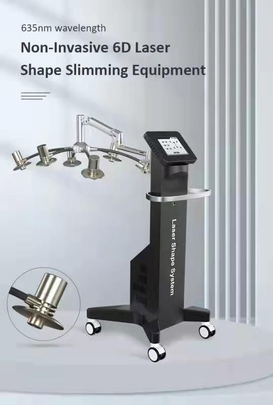 Hot Popular Selling None Invasive Body Contouring 6D Laser Shaping Slimming Beauty Equipment / Professional 6D Non-Thermal Laser Slimming Instrument