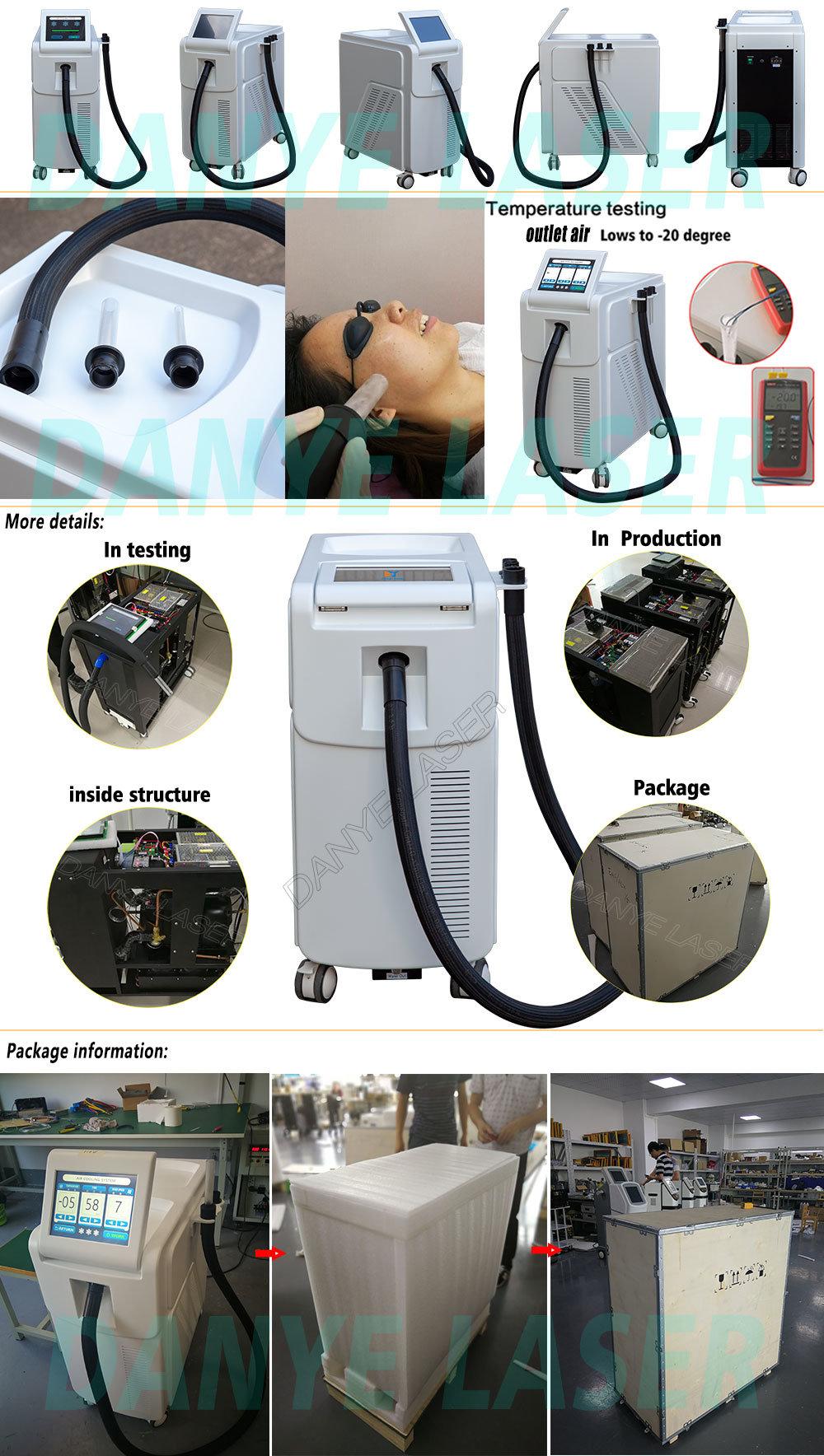 Danye High Quality Profesisonal Cryo Zimmer Skin Air Cooling System Painfree for Laser Treatments