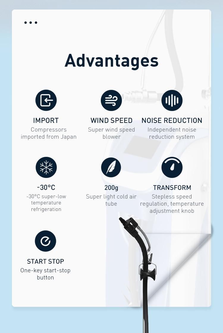 Air Cooler Skin System Machine for Laser Treatment