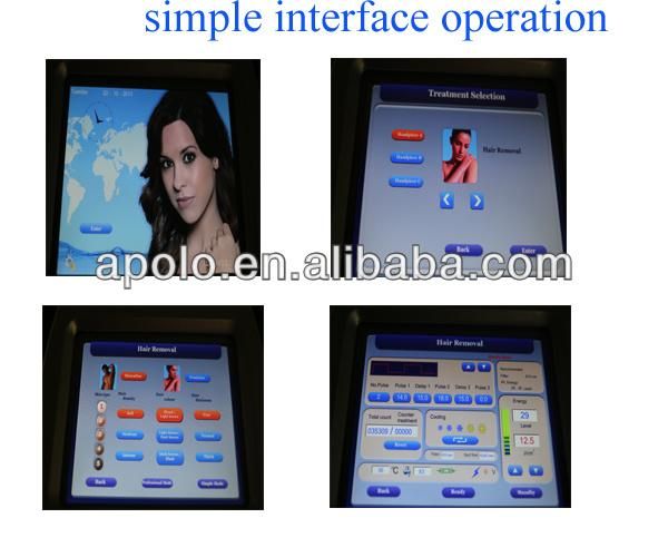 IPL facial equipment HS 300A by shanghai med apolo medical technology