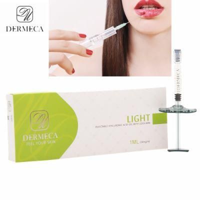Dermeca Injectable Dermal Fillers Acid Hyaluronic Gel Prefilled Syringe for Skin Care Lip Injection 2ml