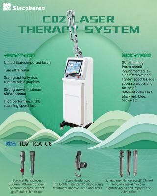 Beauty Equipment 10600nm Fractional CO2 Laser / CO2 Fractional Laser / CO2 Laser Vaginal Tightening Machine