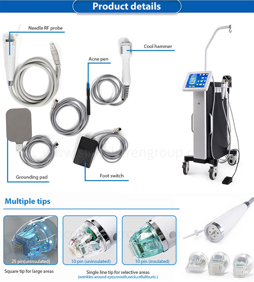 Jo. Vertical Professional Fractional RF Microneedle for Skin Resurfacing Wrinkle Removal Skin Rejuvenation Acne Removal Skin Tightening Face Lifting Machine