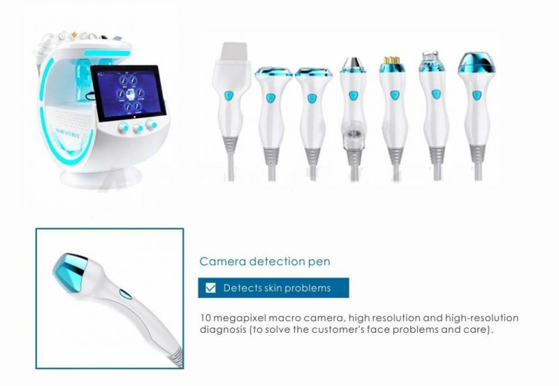 Hydrafacial 7 in 1 Microdermabrasion Peeling Clearing Skin Analysis Machine